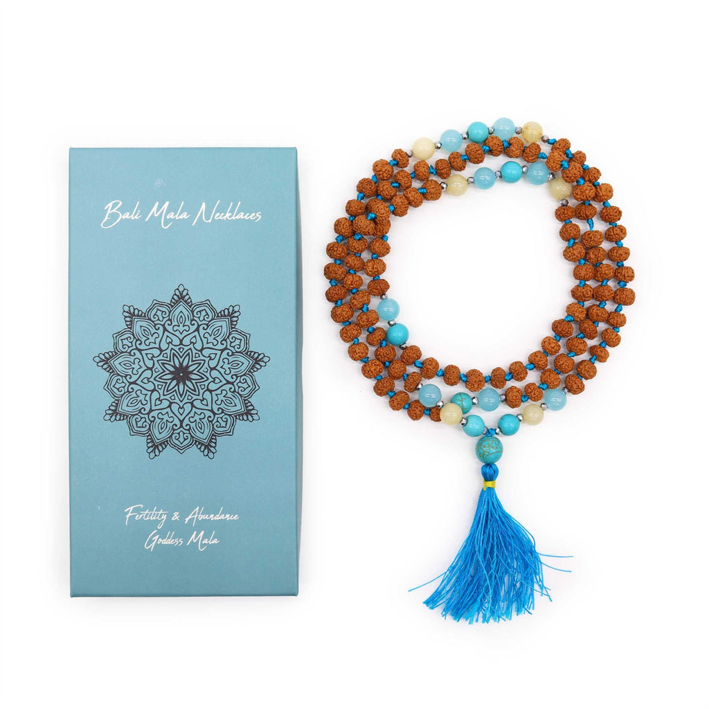 Fertility & Abundance Bali Mala Necklace | Handcrafted Spiritual Jewellery | Velora