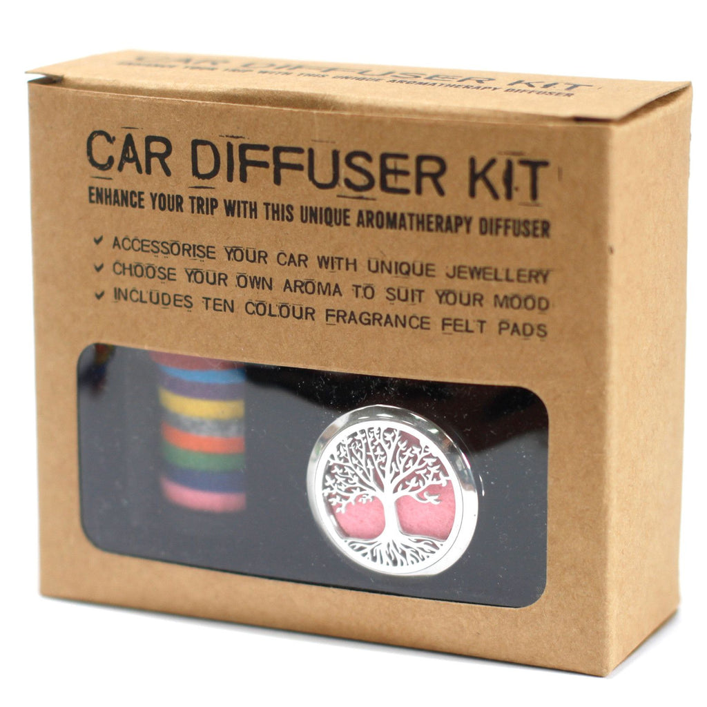 Flower of Life Car Diffuser Kit 30mm - Stainless Steel Locket | Velora