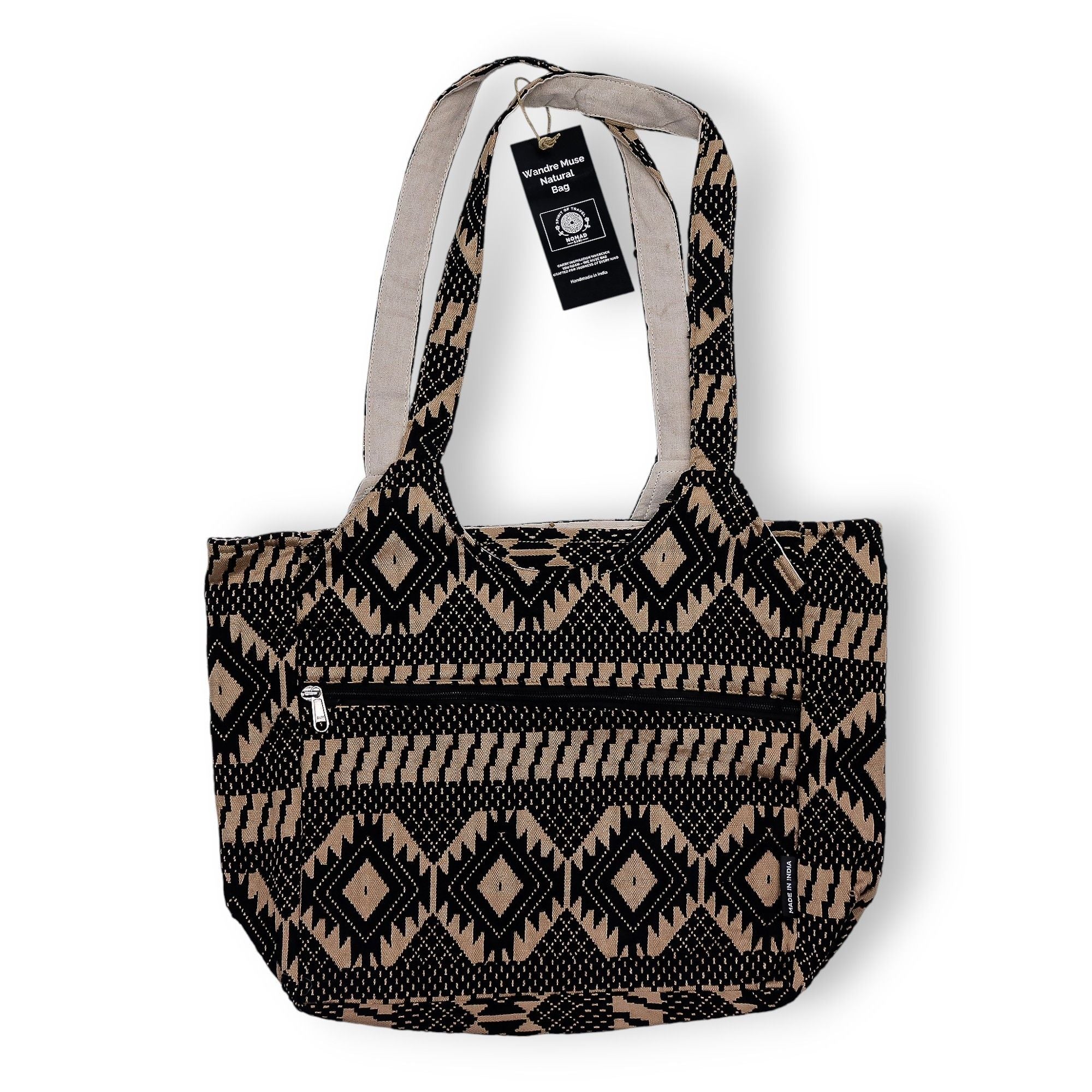 Desert Loom Wander Muse Sari Jacquard Tote Bag | Nomad Collection | Velora
