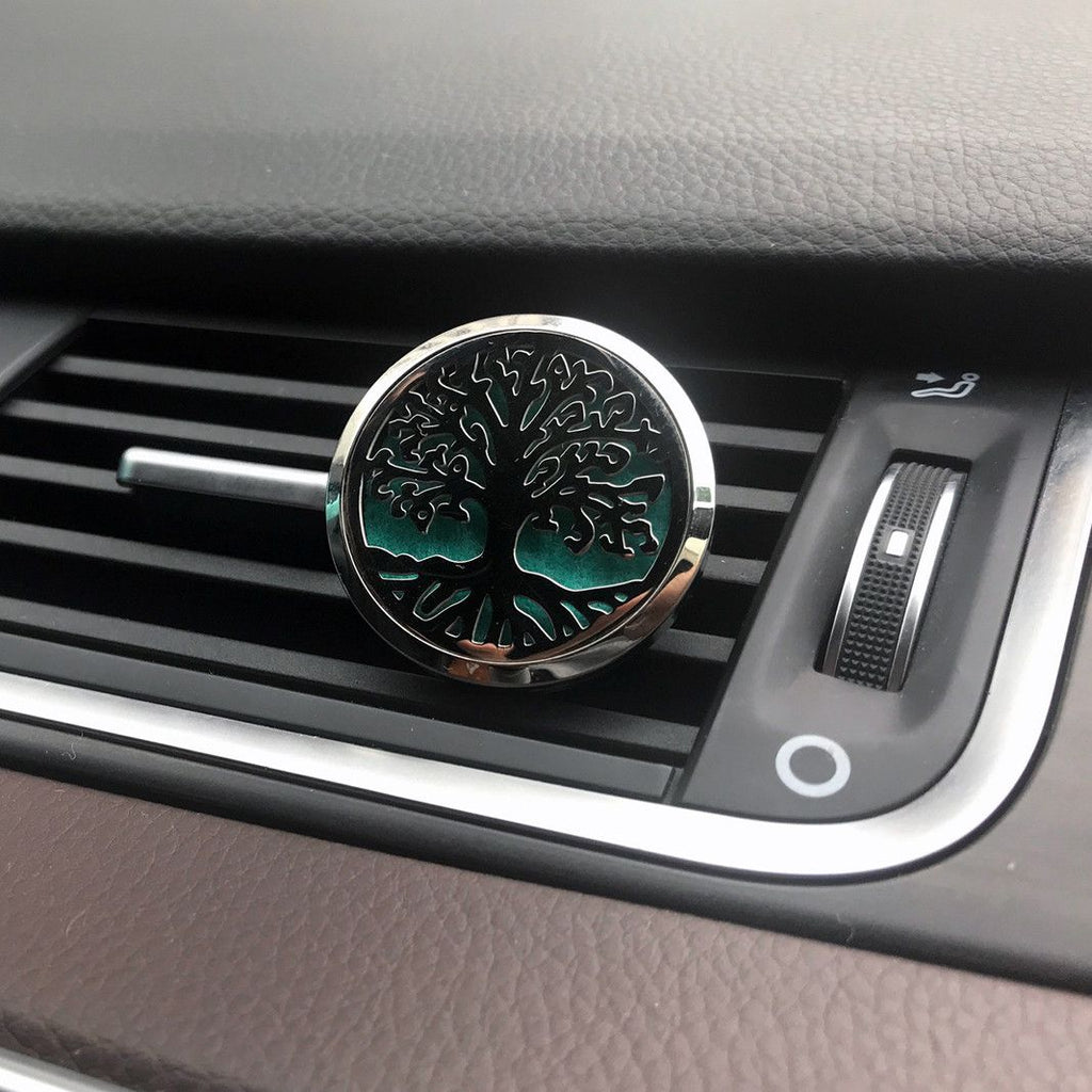 Flower of Life Car Diffuser Kit 30mm - Stainless Steel Locket | Velora