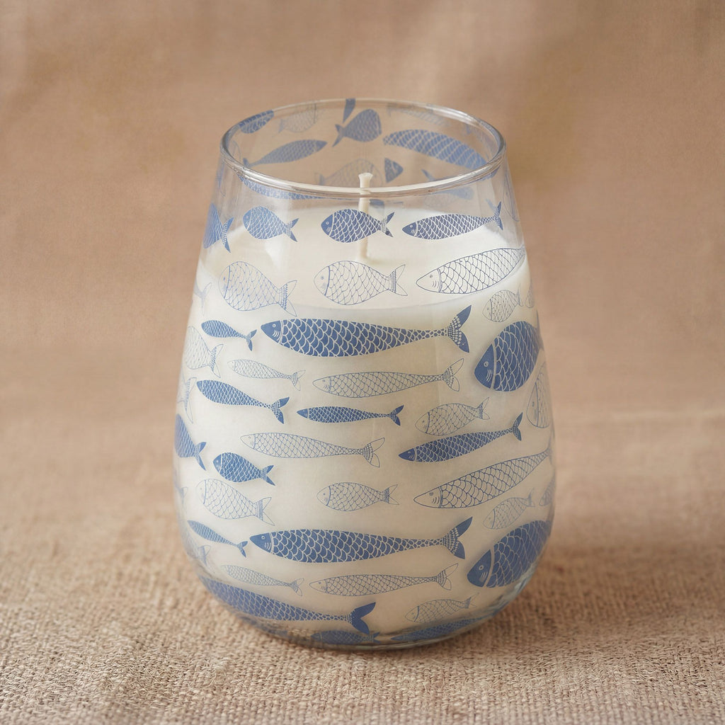 Tall Glass Jar Candle - Seabreeze | Velora