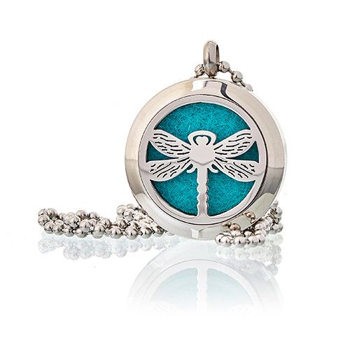 Aromatherapy Diffuser Necklace - Dragonfly 25mm | Velora
