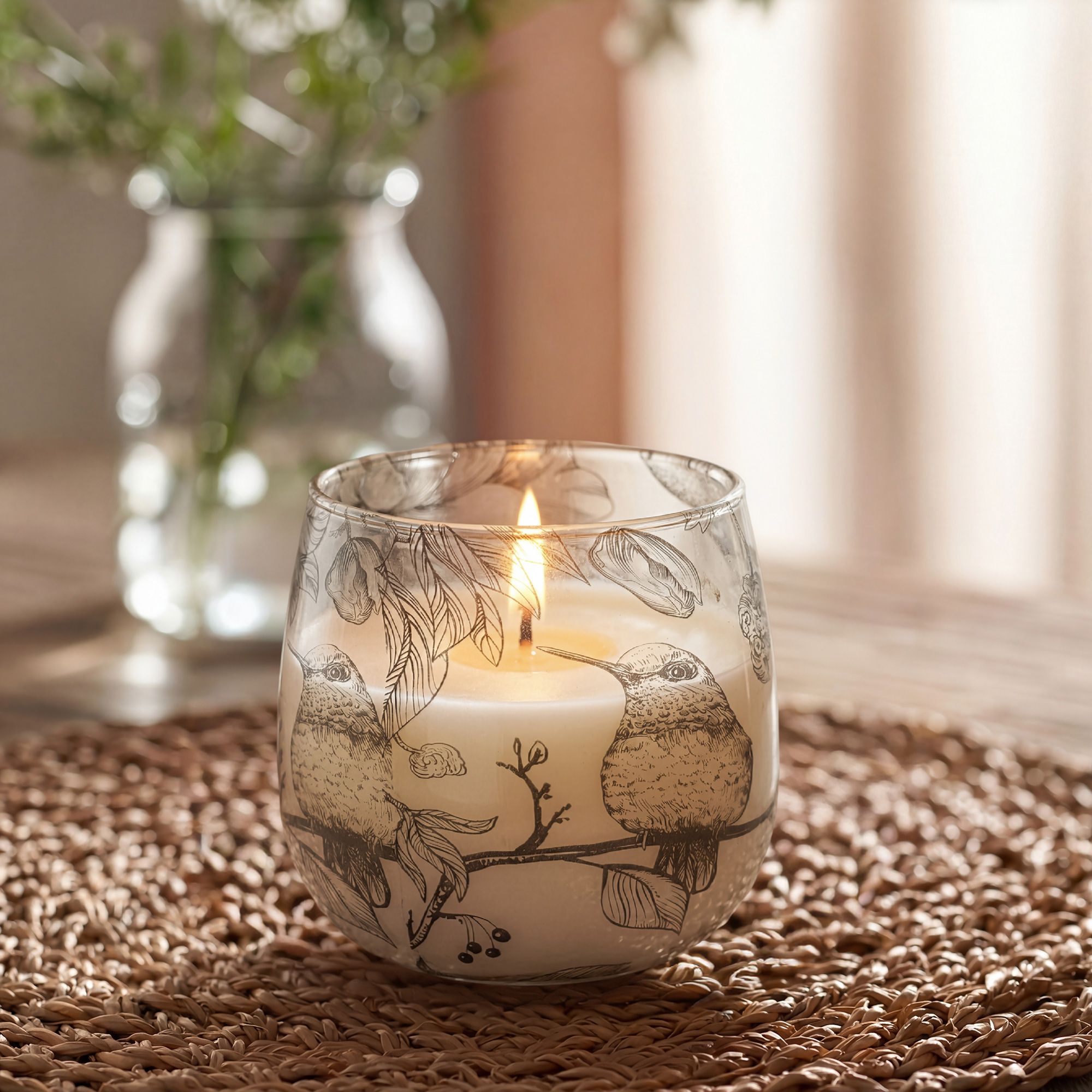 Drawn by Flame Glass Jar Candle - Medium | Velora