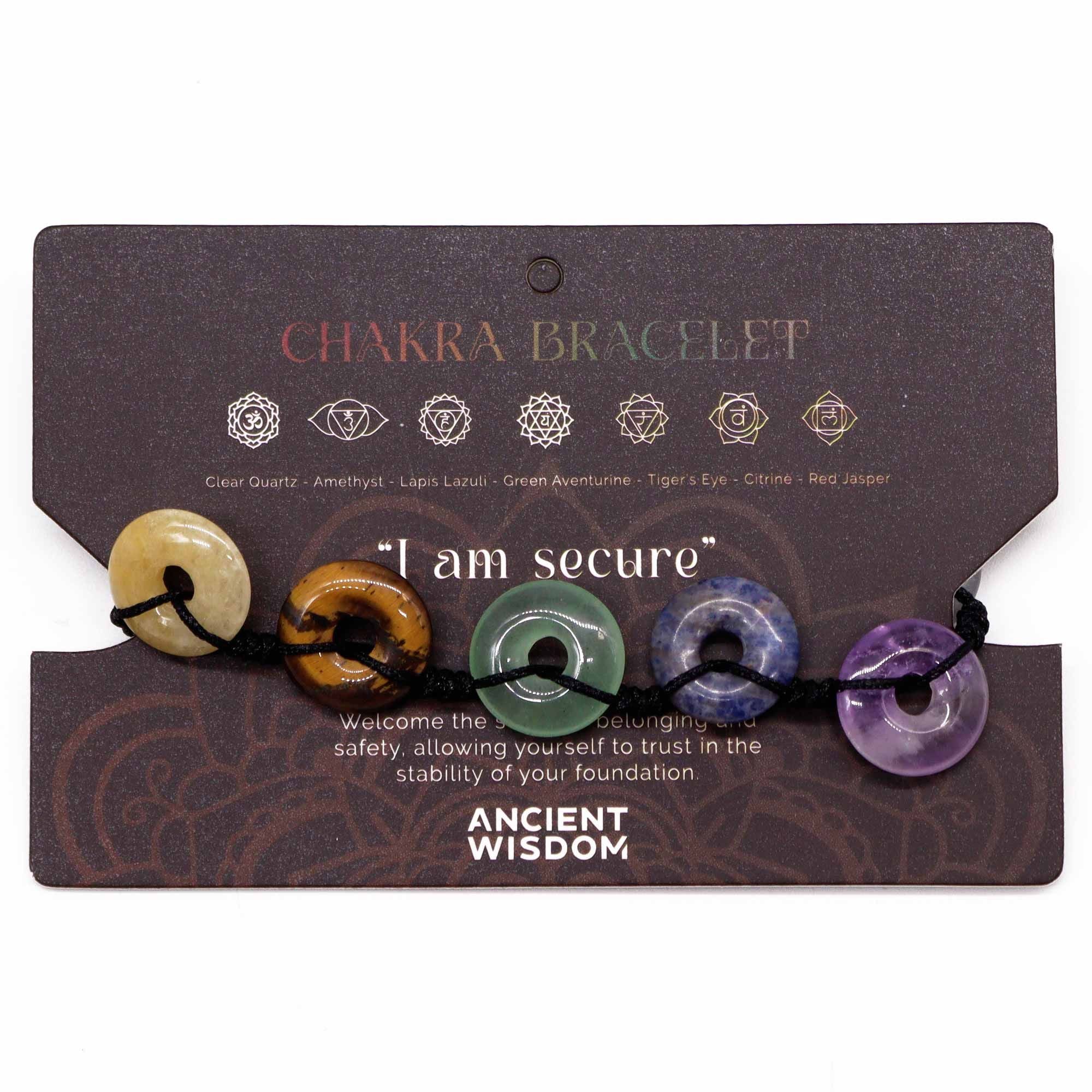 Chakra String Bracelet | Large Donut Gemstones | Velora