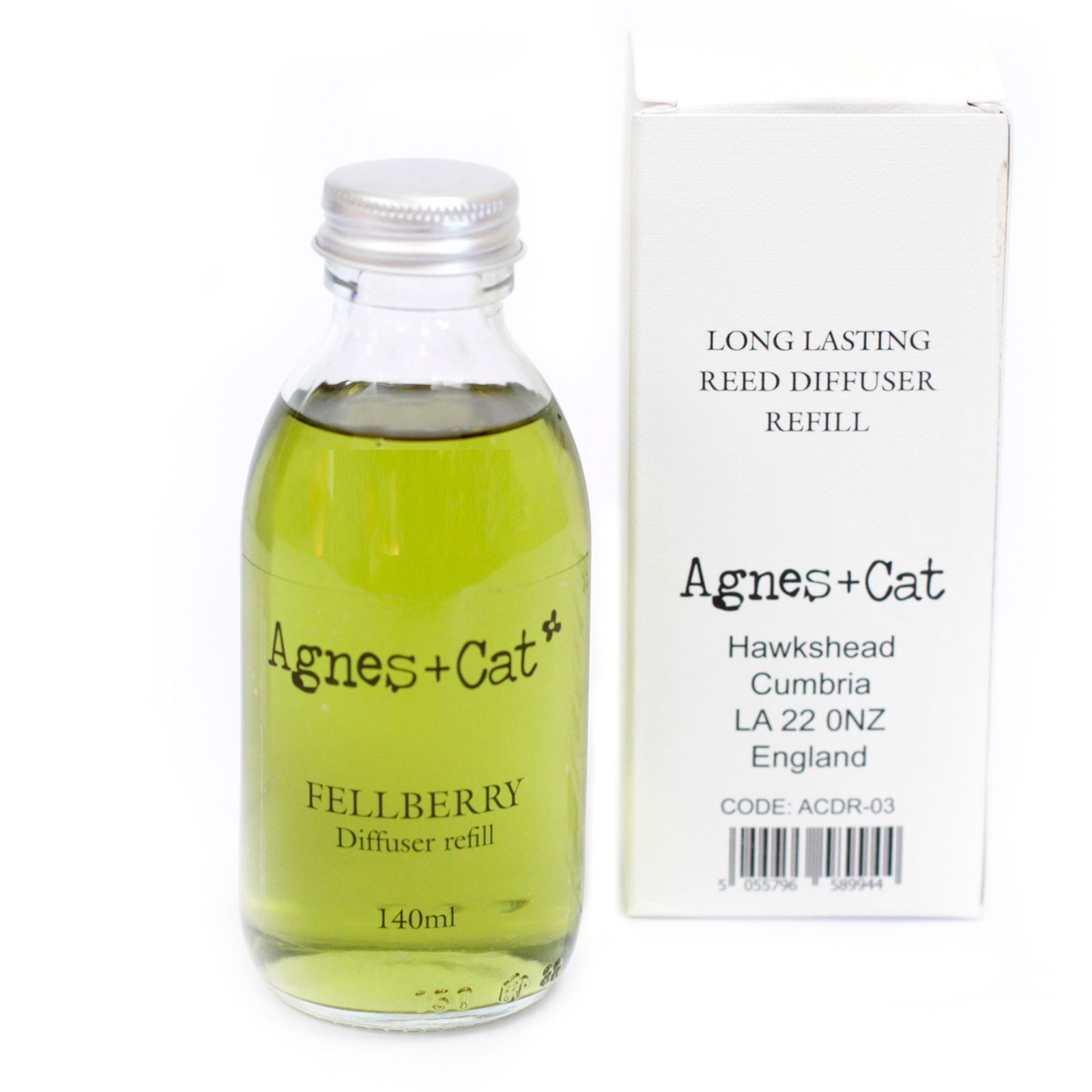 Agnes + Cat Reed Diffuser Refill - Fell Berry 140ml | Velora