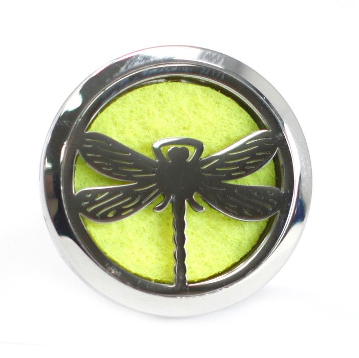 Dragonfly Car Diffuser Kit 30mm - Stainless Steel Locket | Velora