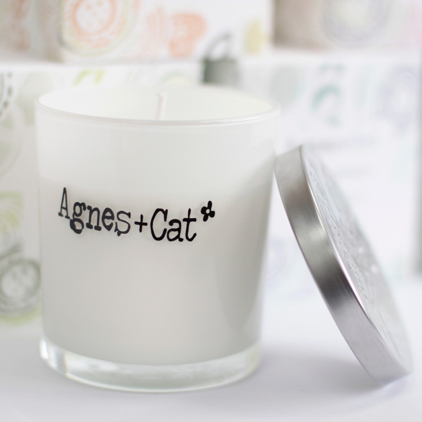 Agnes  + Cat Votive Candle - Fresh Citrus