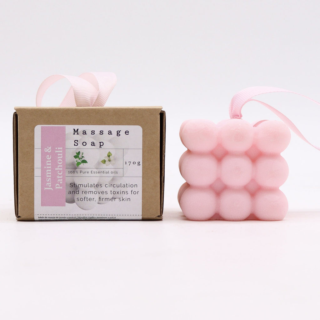 Massage Soap Cube - Jasmine & Patchouli | Boxed | Velora