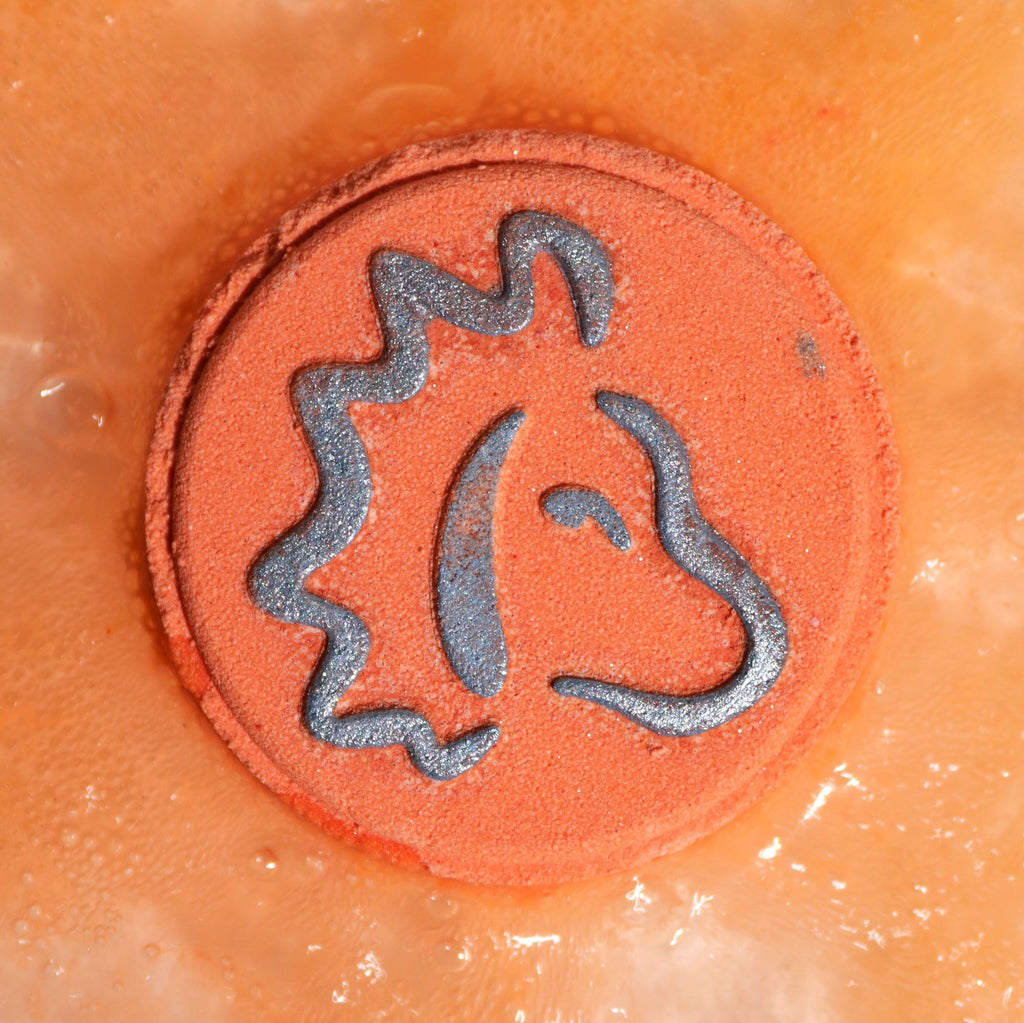 Leo Zodiac Bath Fizzers with Horoscope | Set of 2 | Velora