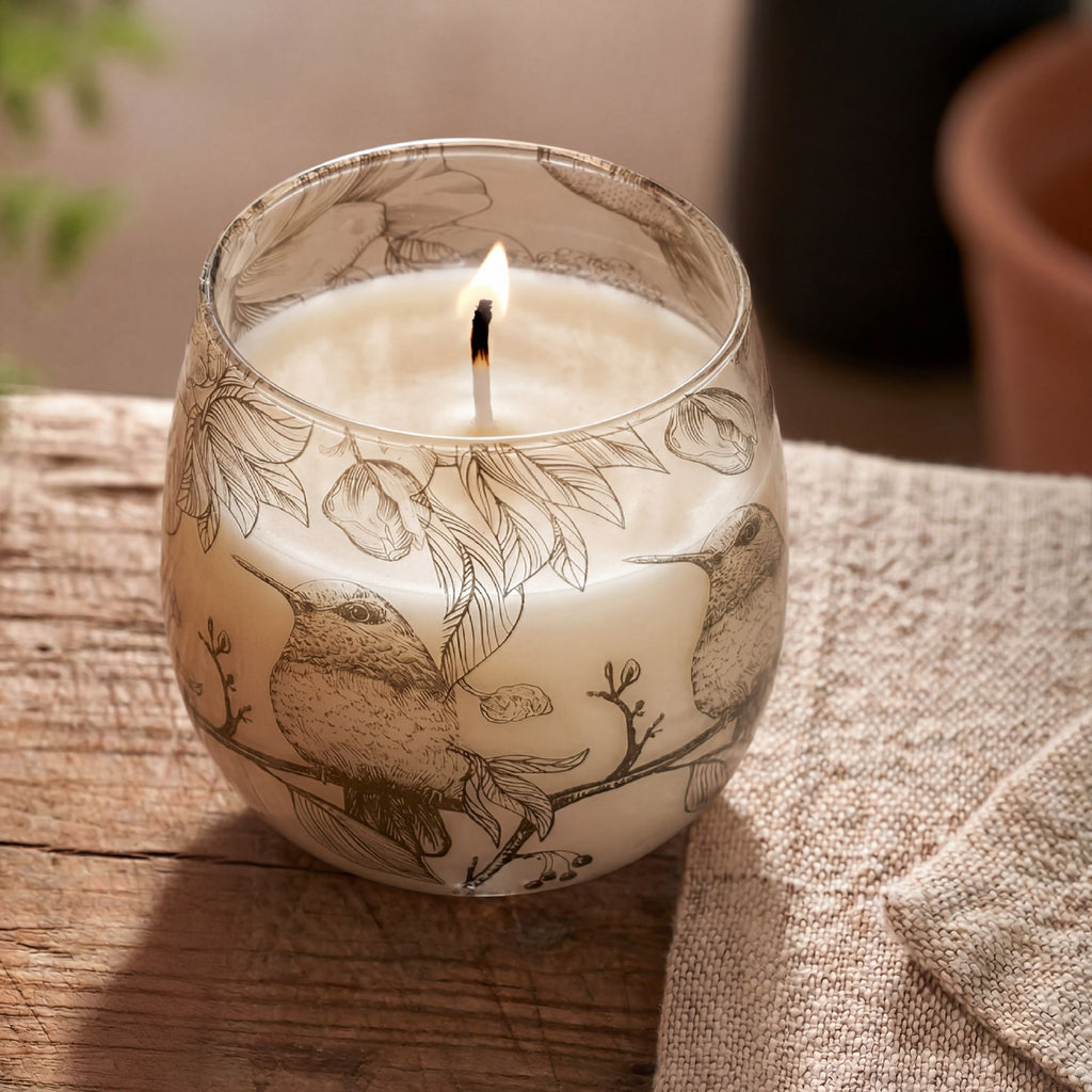 Drawn by Flame Glass Jar Candle - Medium | Velora