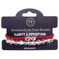 Clear Quartz Double Power Bracelet | Gemstone String Bracelet | Velora