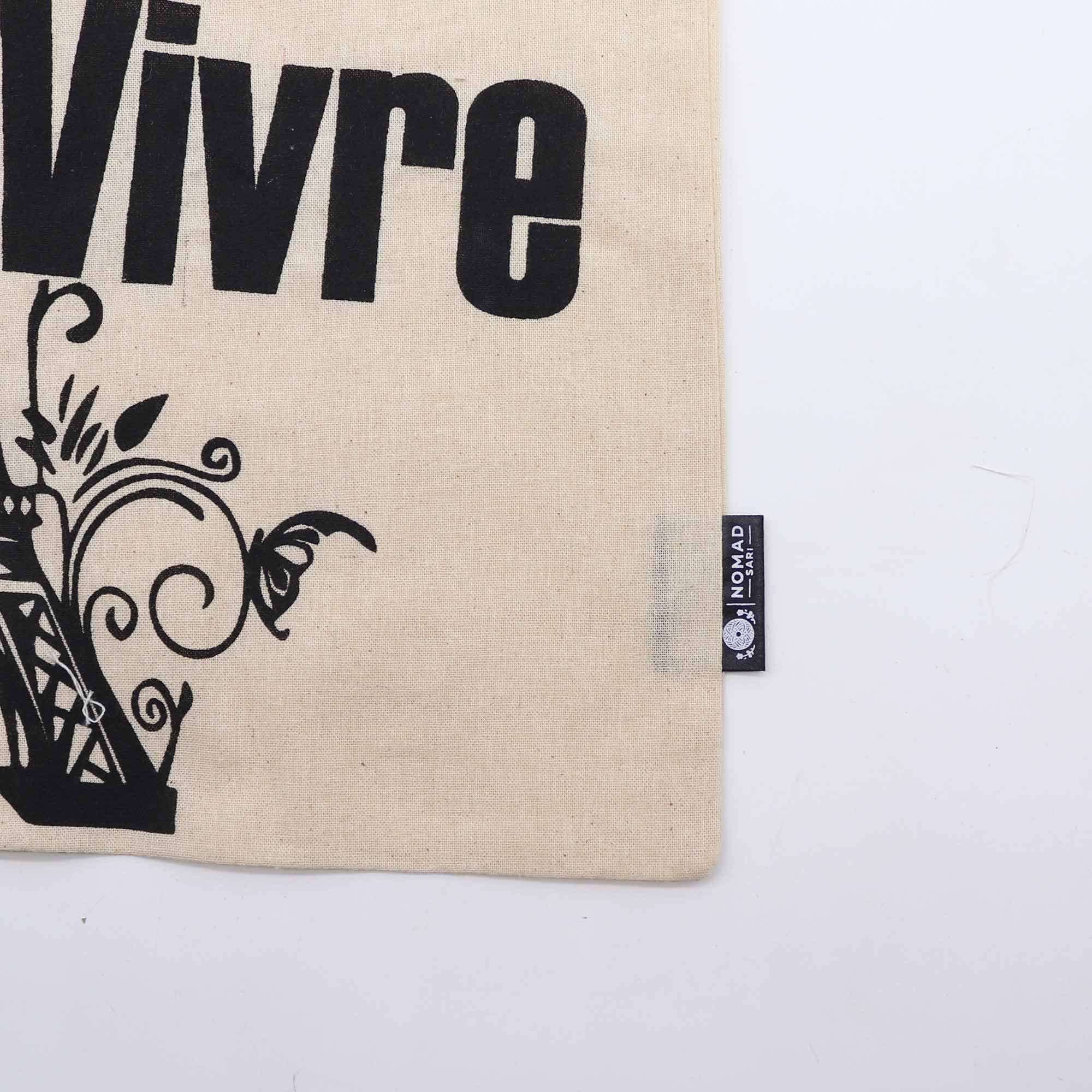 Iconic Basic Tote Bag - Joie de Vivre - Natural 4oz | Velora