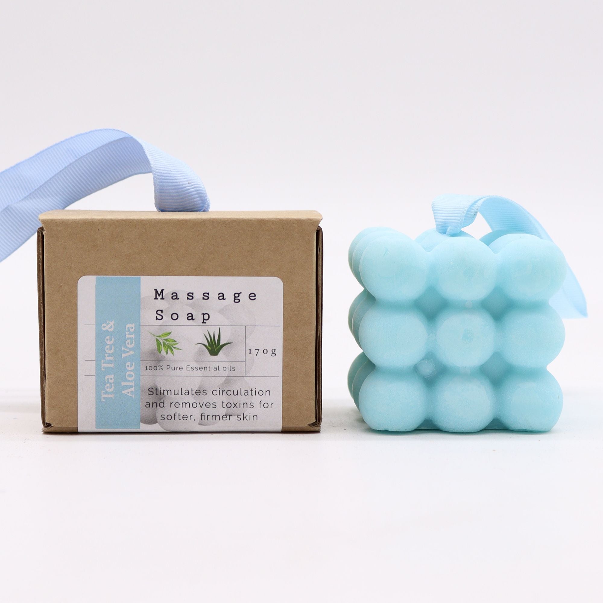 Massage Soap Cube - Tea Tree & Aloe Vera | Boxed | Velora