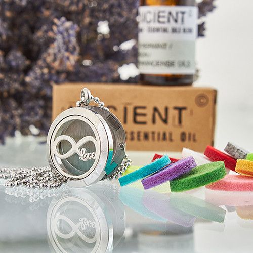 Aromatherapy Diffuser Necklace - Infinity Love 25mm | Velora
