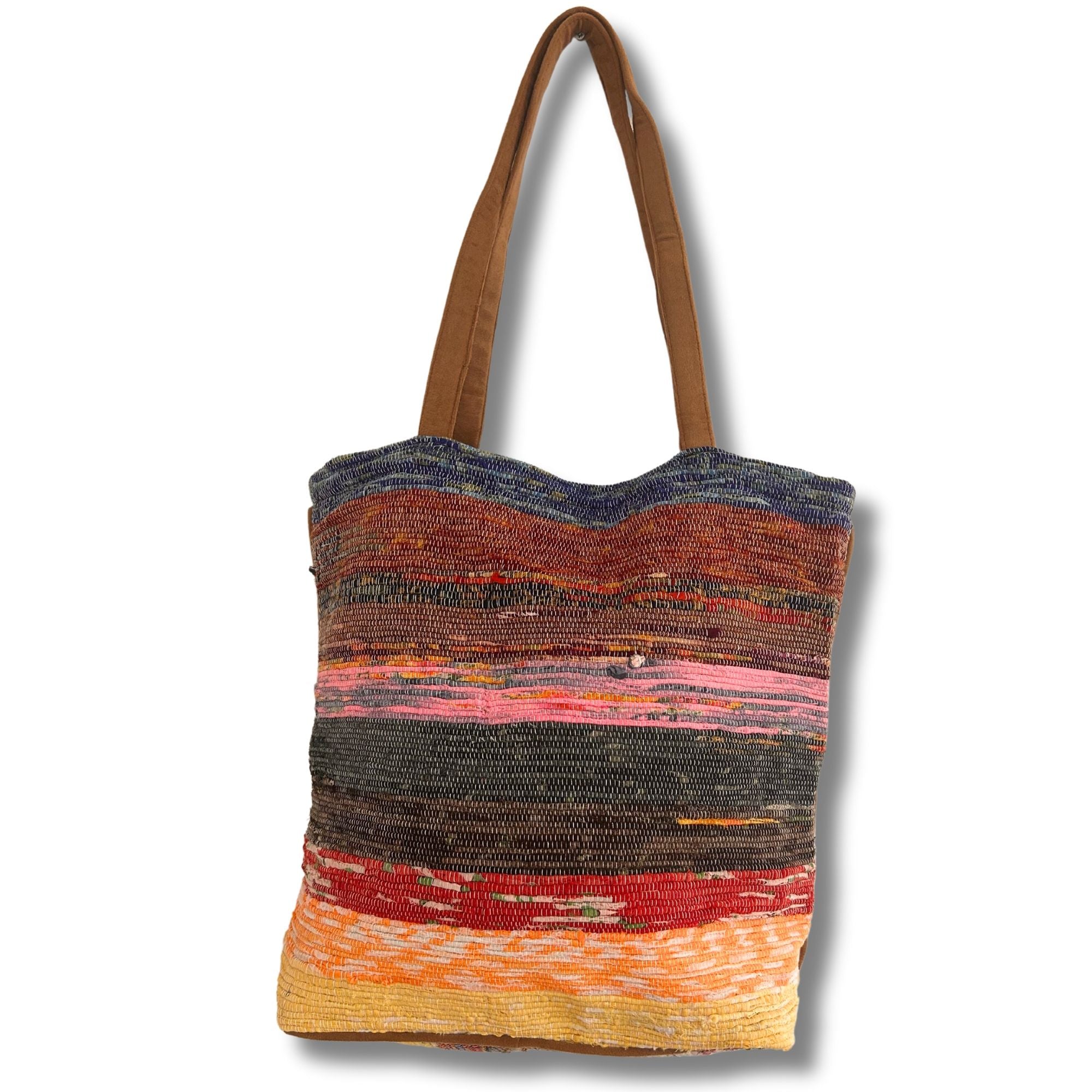 Recycled Big Rug Bag - Shades of Lavender | Velora
