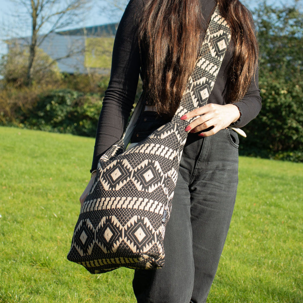 Desert Loom Sari Jacquard Carryall Bag | Nomad Collection | Velora