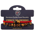 Gemstone Double Power Bracelet - Tiger Eye | Velora
