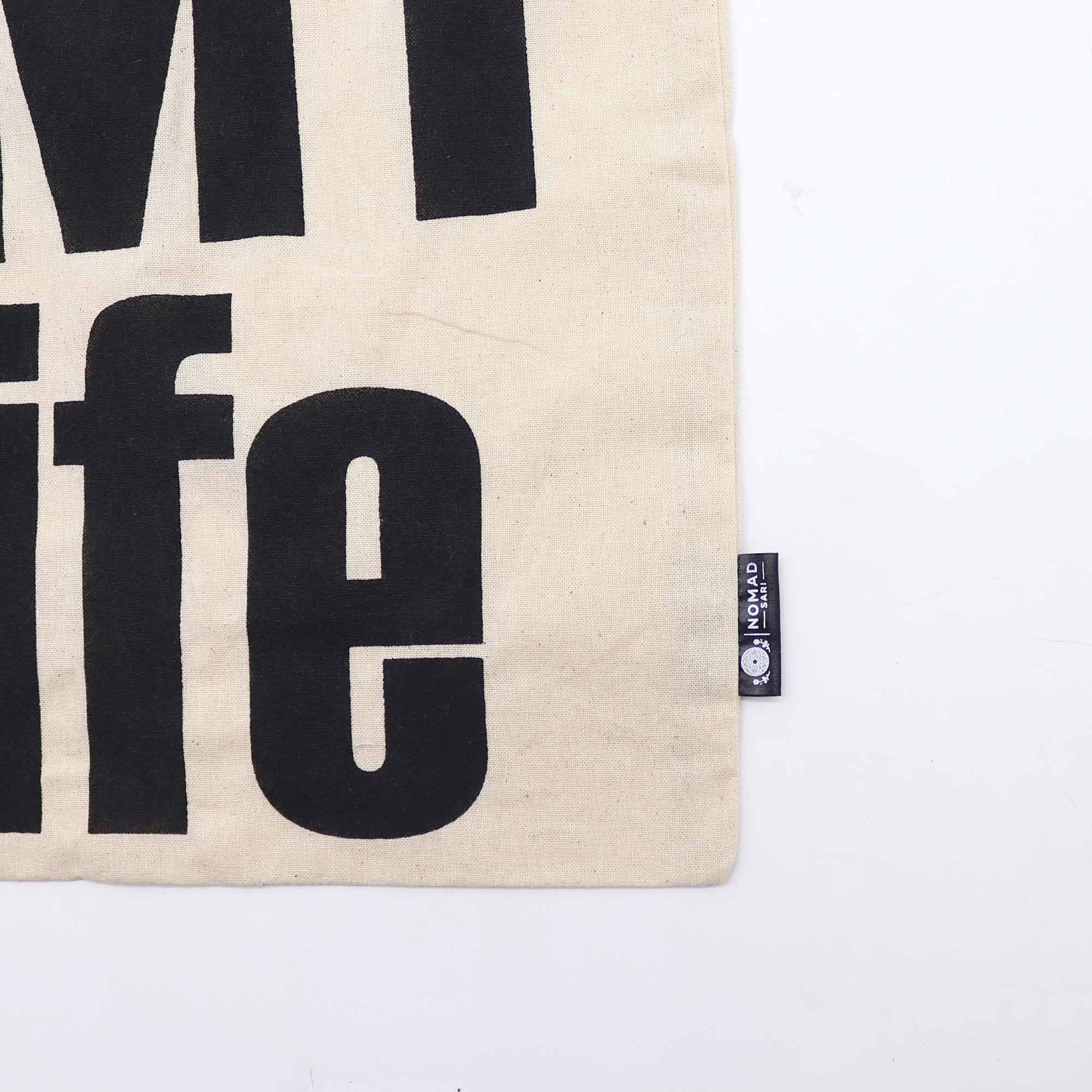 Iconic Basic Tote Bag - It's My Life - Natural 4oz | Velora