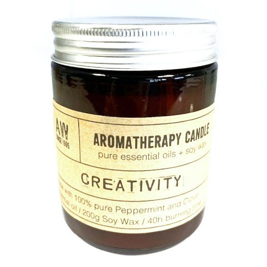 Aromatherapy Soy Wax Candle - Creativity | Velora