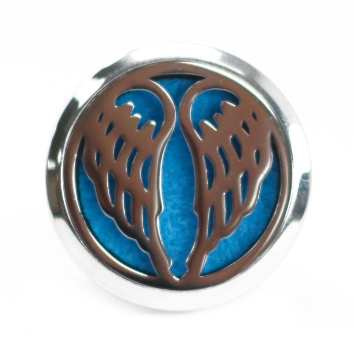 Angel Wings Car Diffuser Kit 30mm - Stainless Steel Locket | Velora