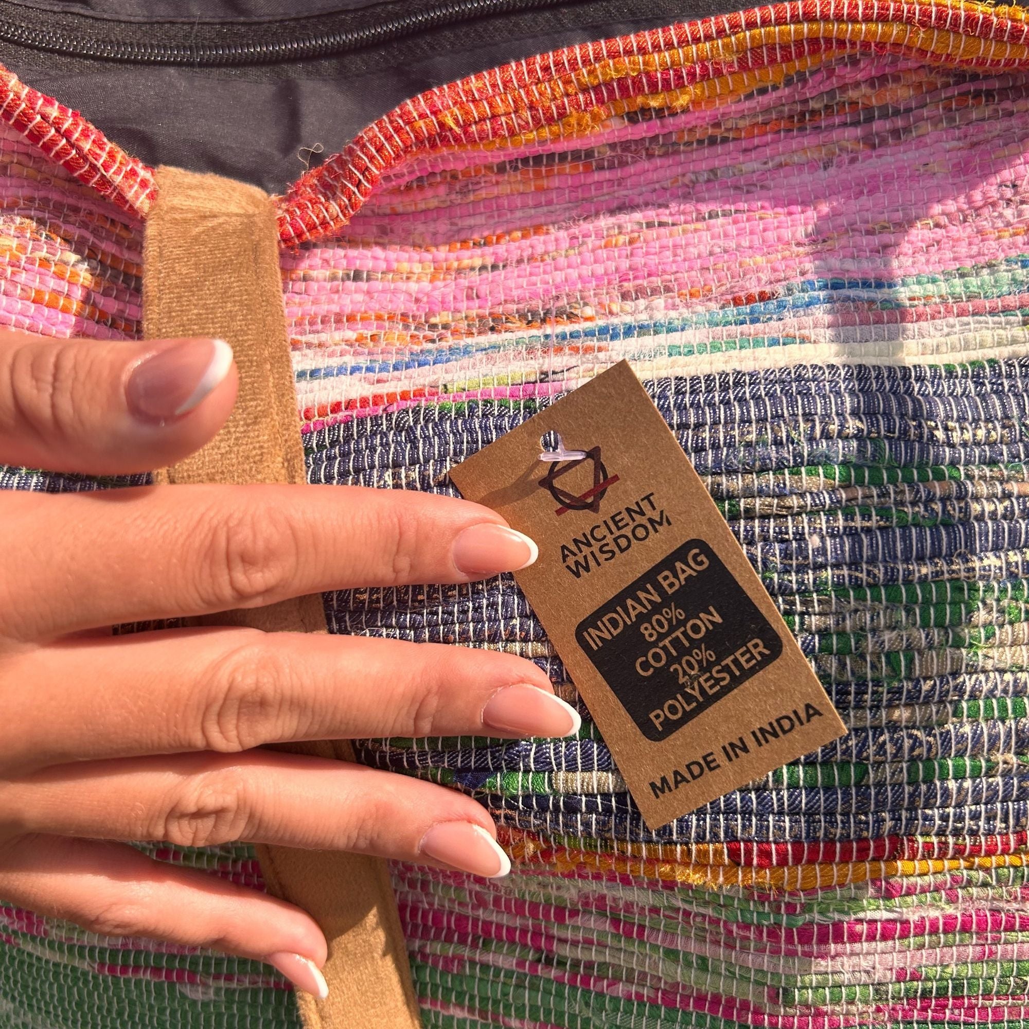 Recycled Big Rug Bag - Shades of Dusk | Velora