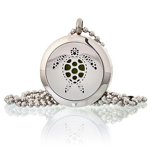 Aromatherapy Diffuser Necklace - Turtle 25mm | Velora