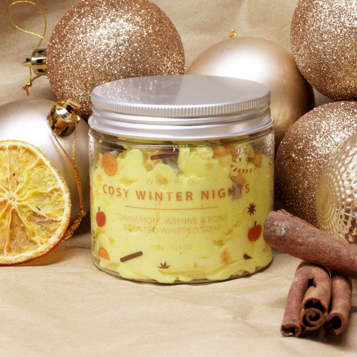 Cosy Winter Nights Whipped Soap - 120g | Velora