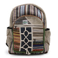 Large Hemp & Cotton Backpack – Rope & Pockets Style | Velora