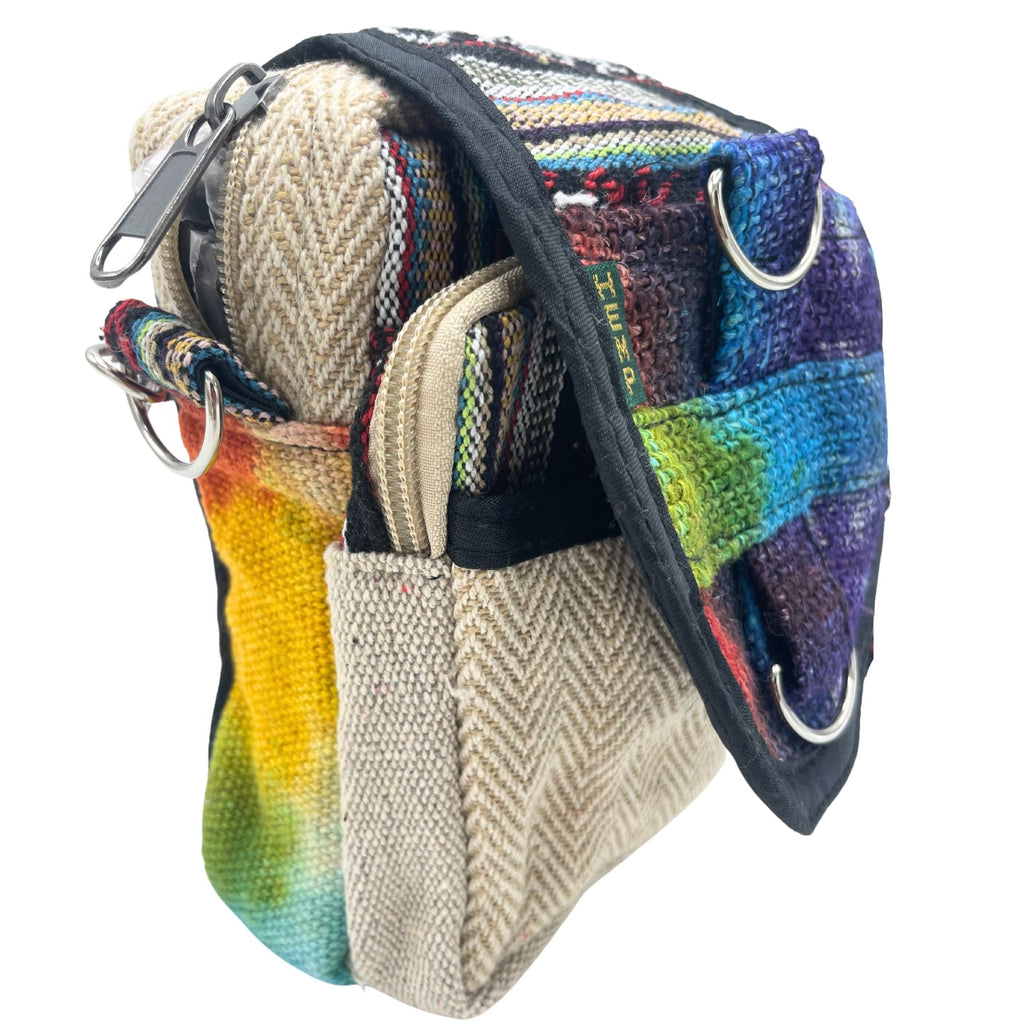 Tie-Dye Hemp Messenger Bag | Velora