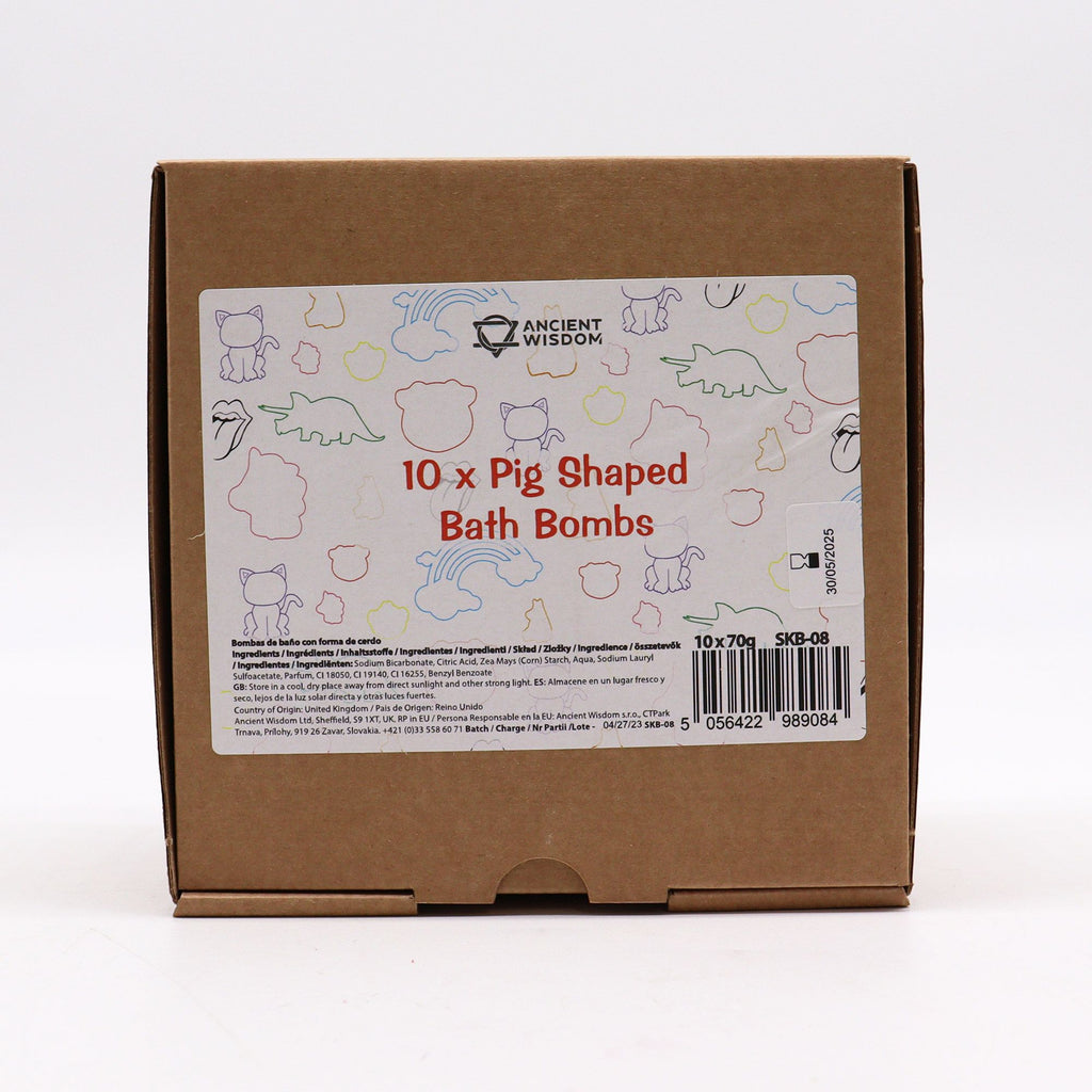 Pig Bath Bomb - Vanilla Cupcake | 70g | Velora