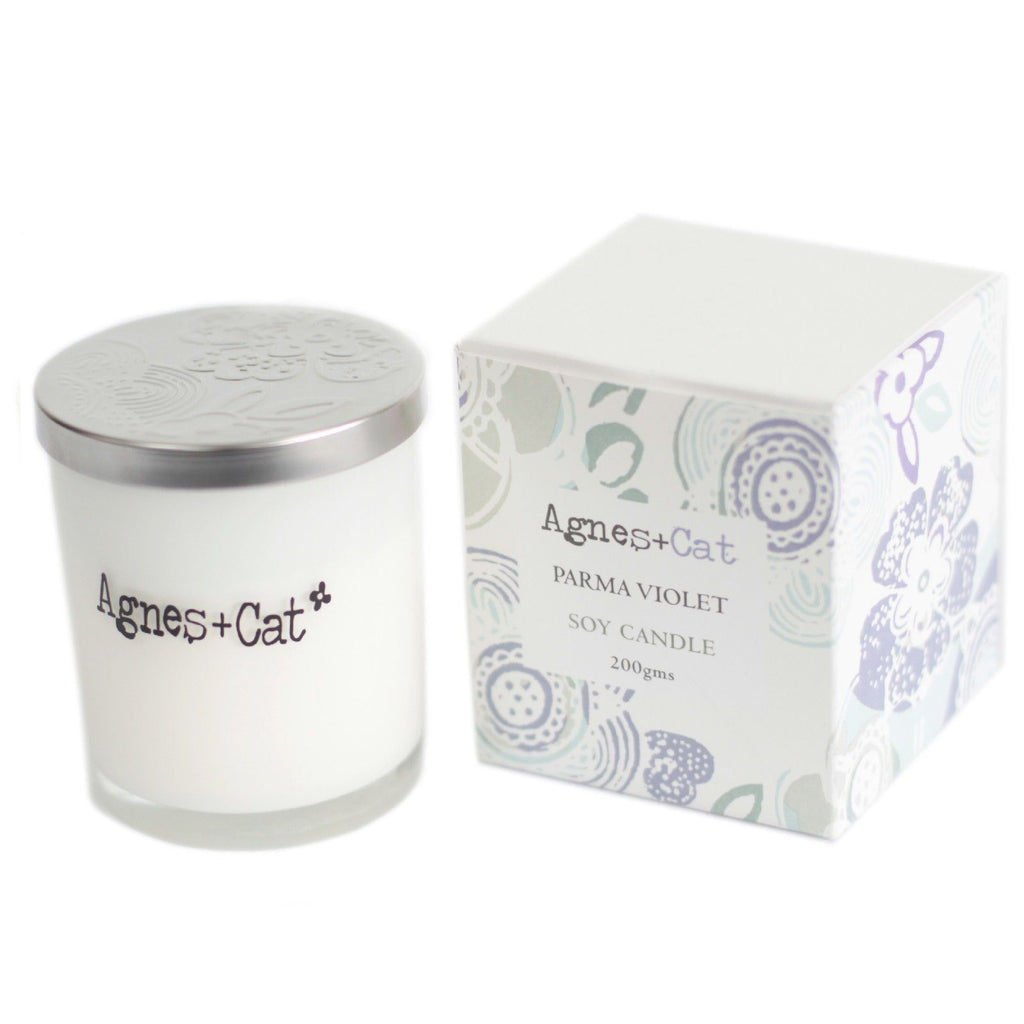 Agnes + Cat Votive Candle - Parma Violet | Velora
