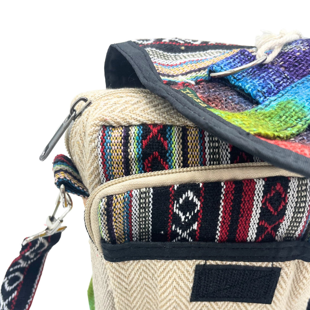 Tie-Dye Hemp Messenger Bag | Velora