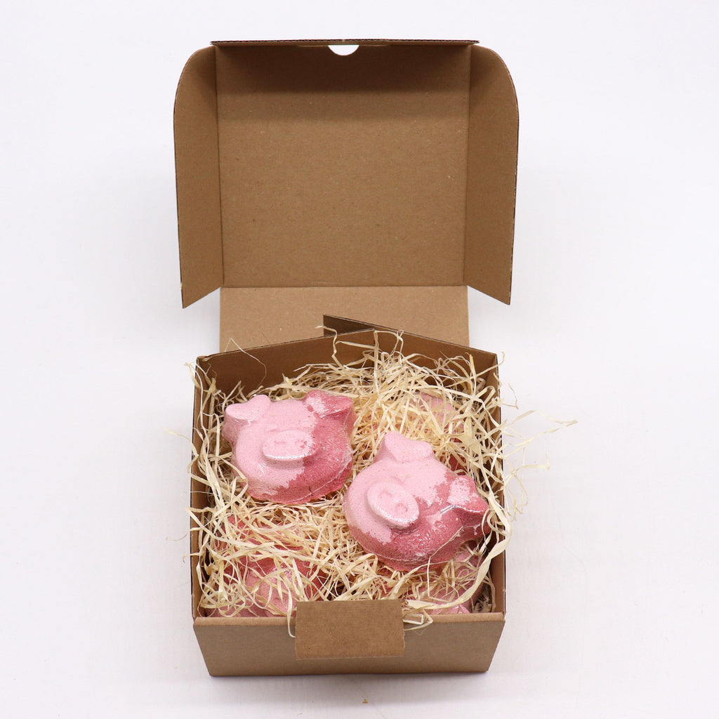Pig Bath Bomb - Vanilla Cupcake | 70g | Velora