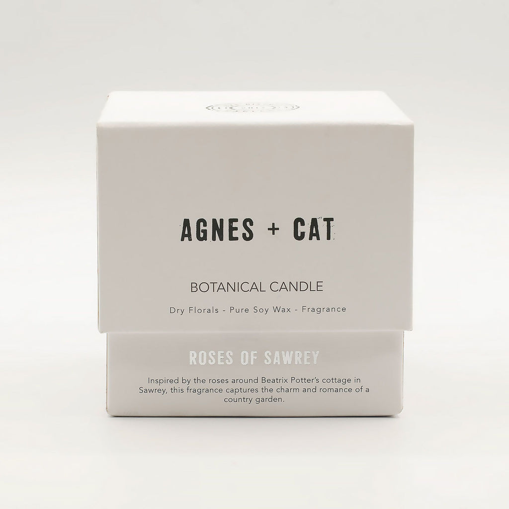 Agnes + Cat Botanical Soy Wax Candle - Roses of Sawrey | Velora