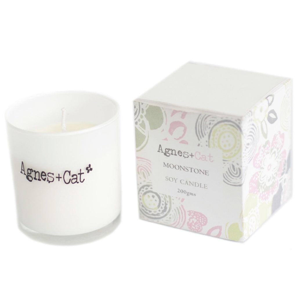 Agnes + Cat Votive Candle - Moonstone | Velora