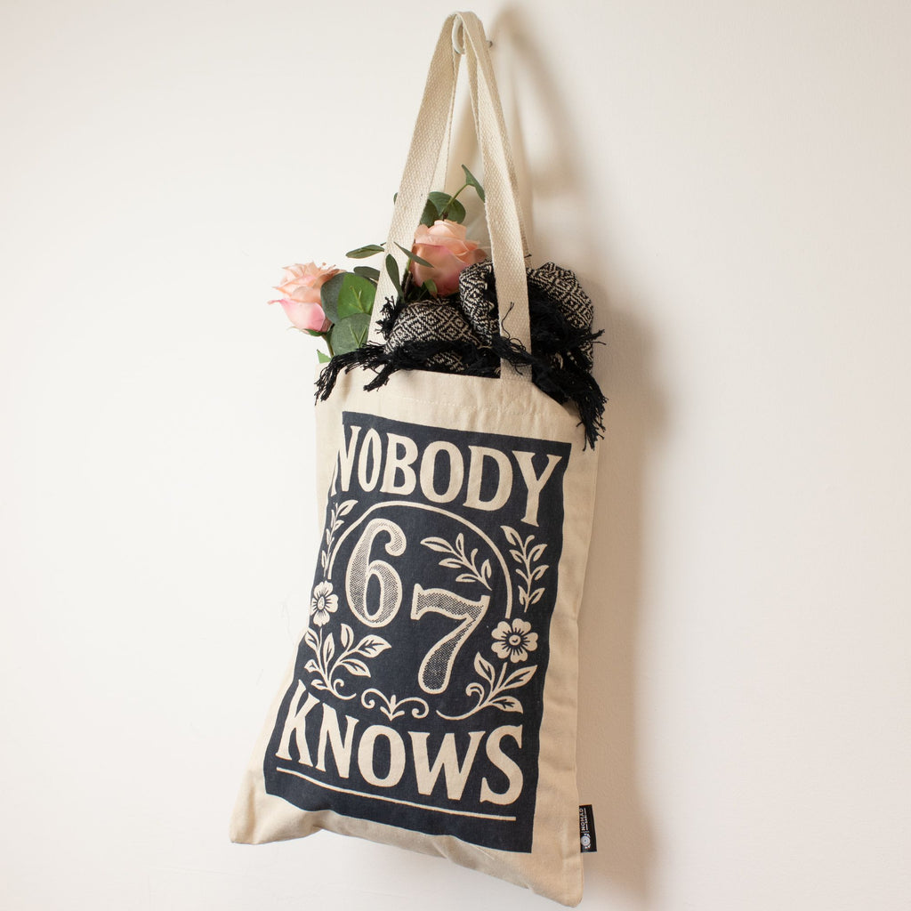 Nomad Sari Tote Bag - Nobody Knows 67 | Natural Canvas | Velora