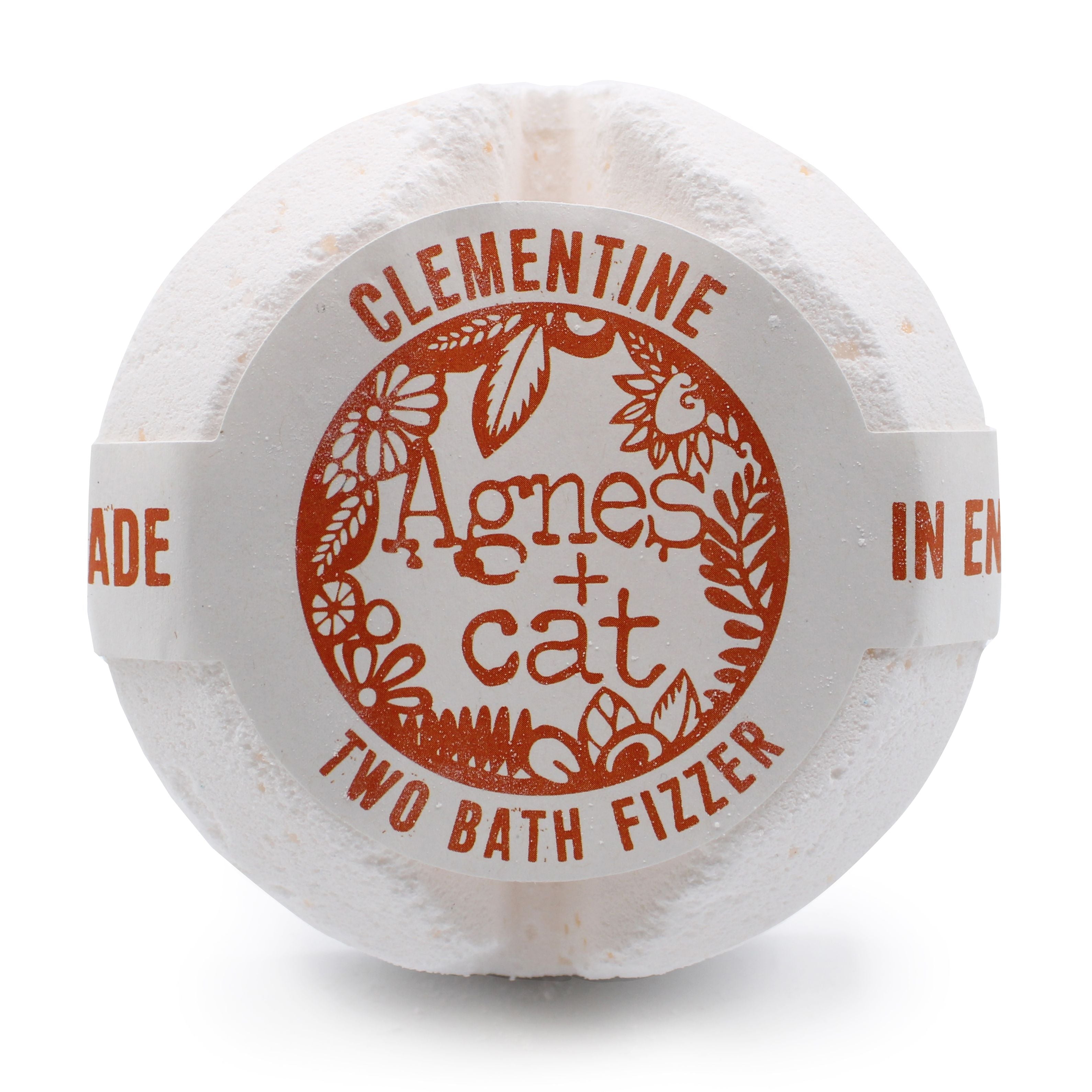 Agnes + Cat Bath Fizzer - Clementine | Velora