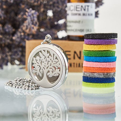Aromatherapy Diffuser Necklace - Tree of Life 30mm | Velora