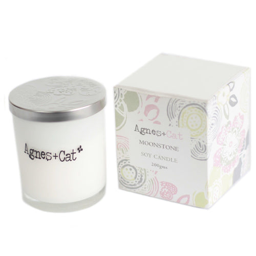 Agnes + Cat Votive Candle - Moonstone | Velora