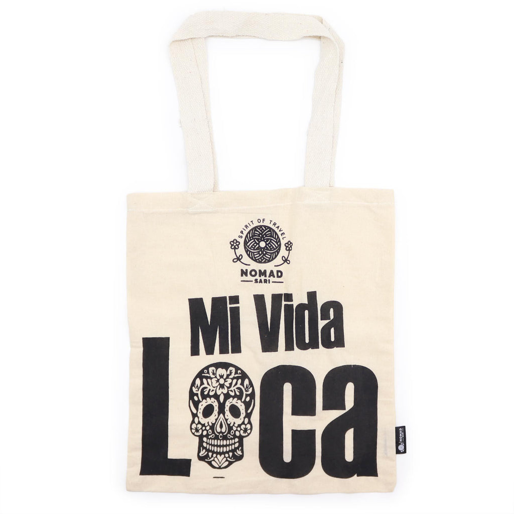 Iconic Basic Tote Bag - Mi Vida Loca - Natural 4oz | Velora