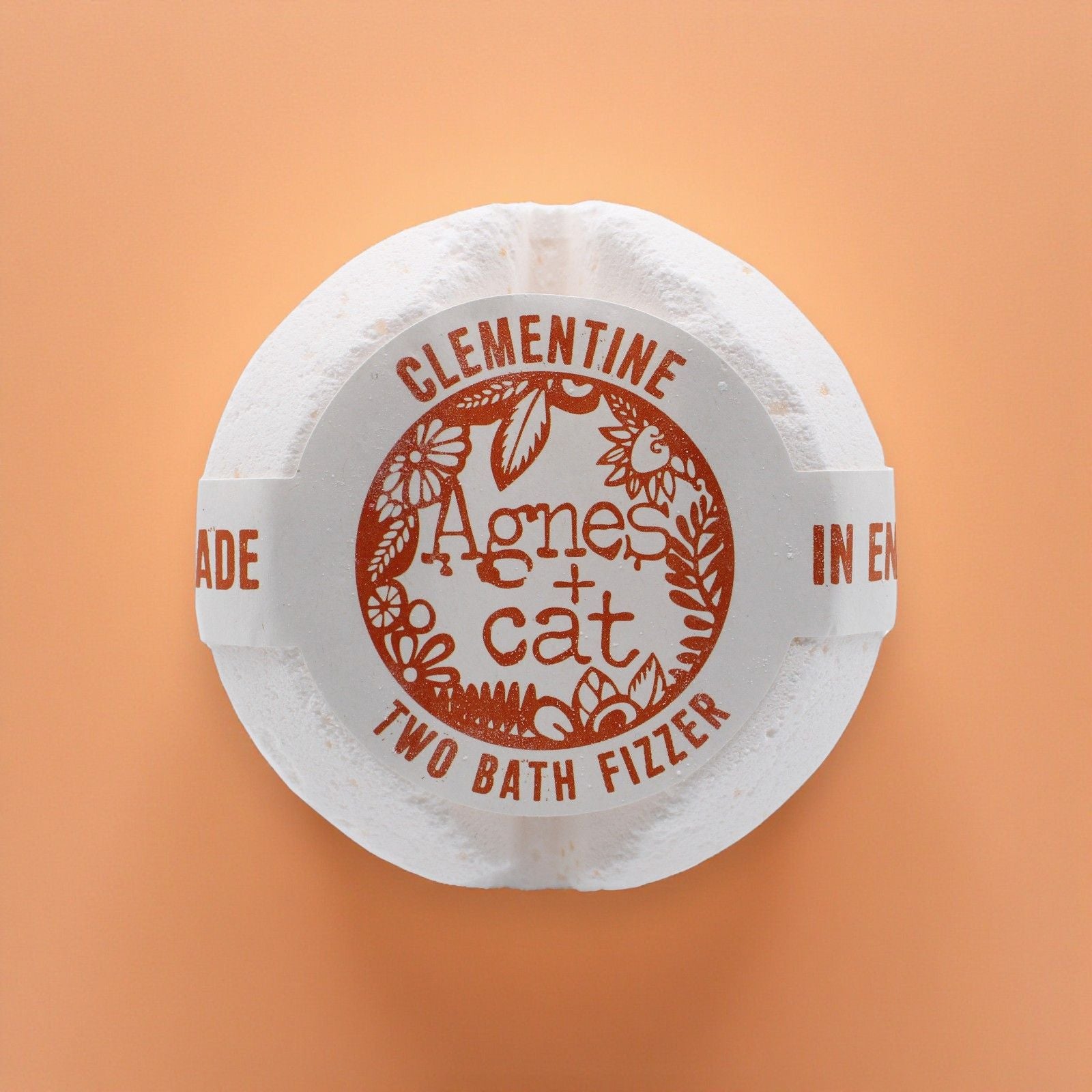 Agnes + Cat Bath Fizzer - Clementine | Velora
