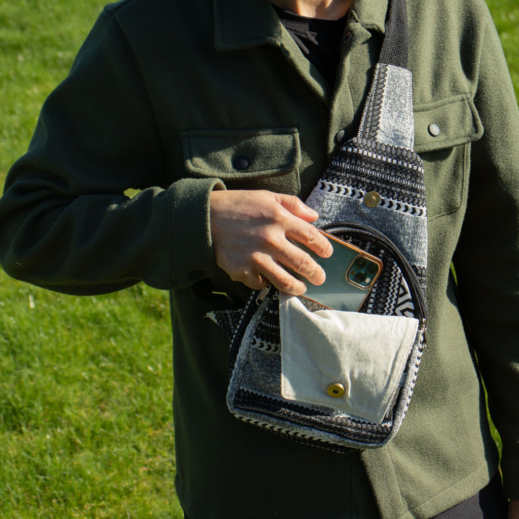 Urban Caravan Sari Jacquard Crossbody Bag | Nomad Collection | Velora