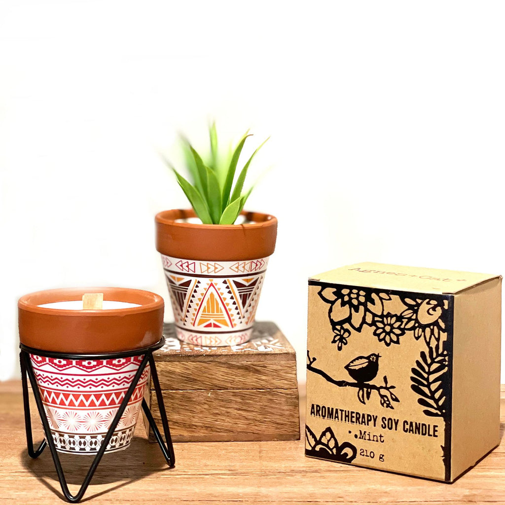 Agnes + Cat Herb Garden Candle - Geranium | Velora