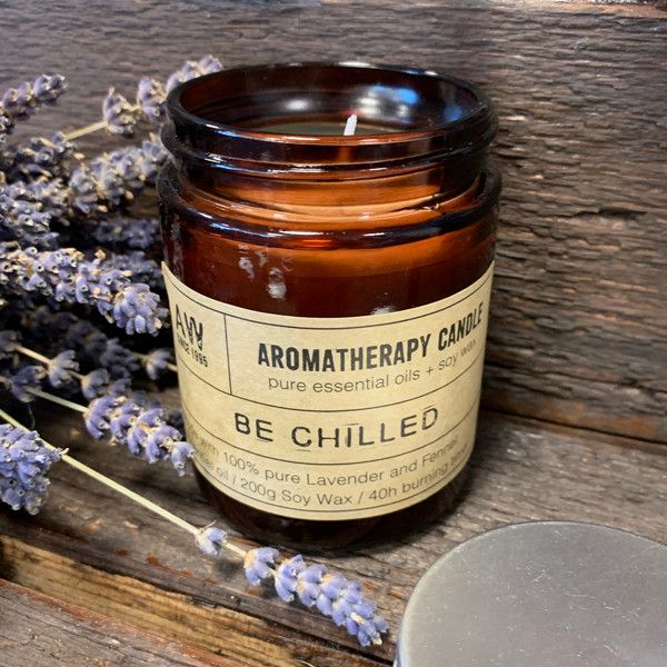 Aromatherapy Soy Wax Candle - Be Chilled | Velora