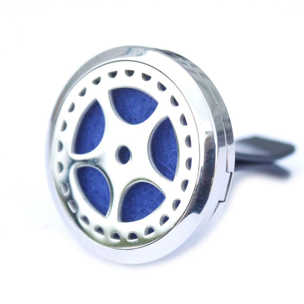 Auto Wheel Car Diffuser Kit 30mm - Stainless Steel Locket | Velora