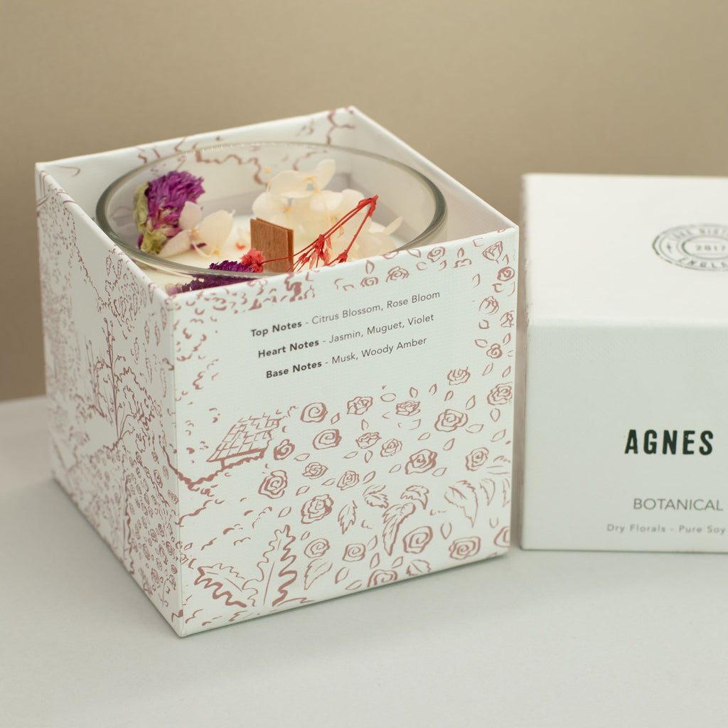 Agnes + Cat Botanical Soy Wax Candle - Roses of Sawrey | Velora