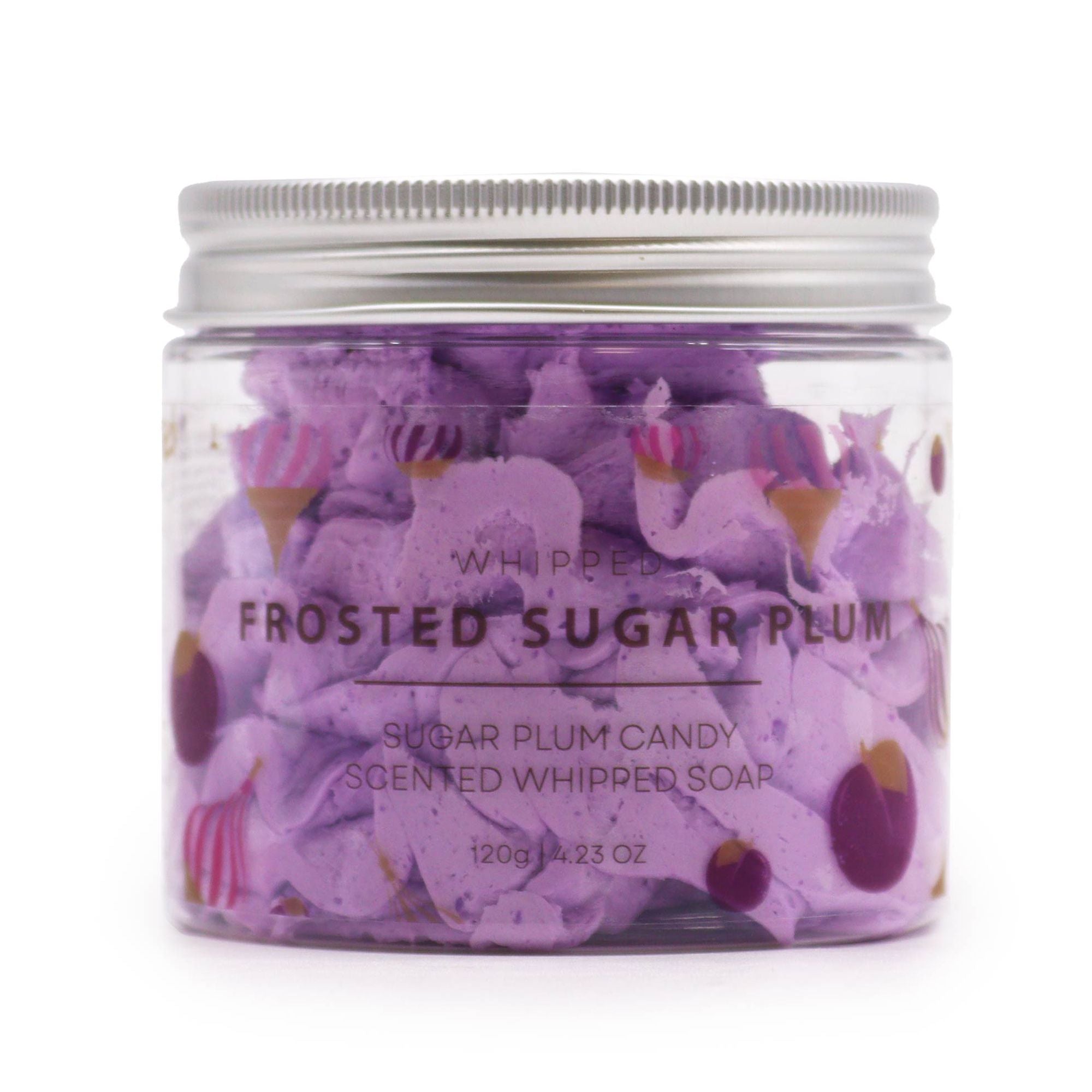 Frosted Sugar Plum Whipped Soap - 120g | Velora