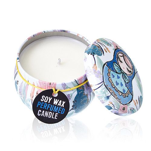 Art Tin Candle - Russian Dolls - Dolly Blue | Velora