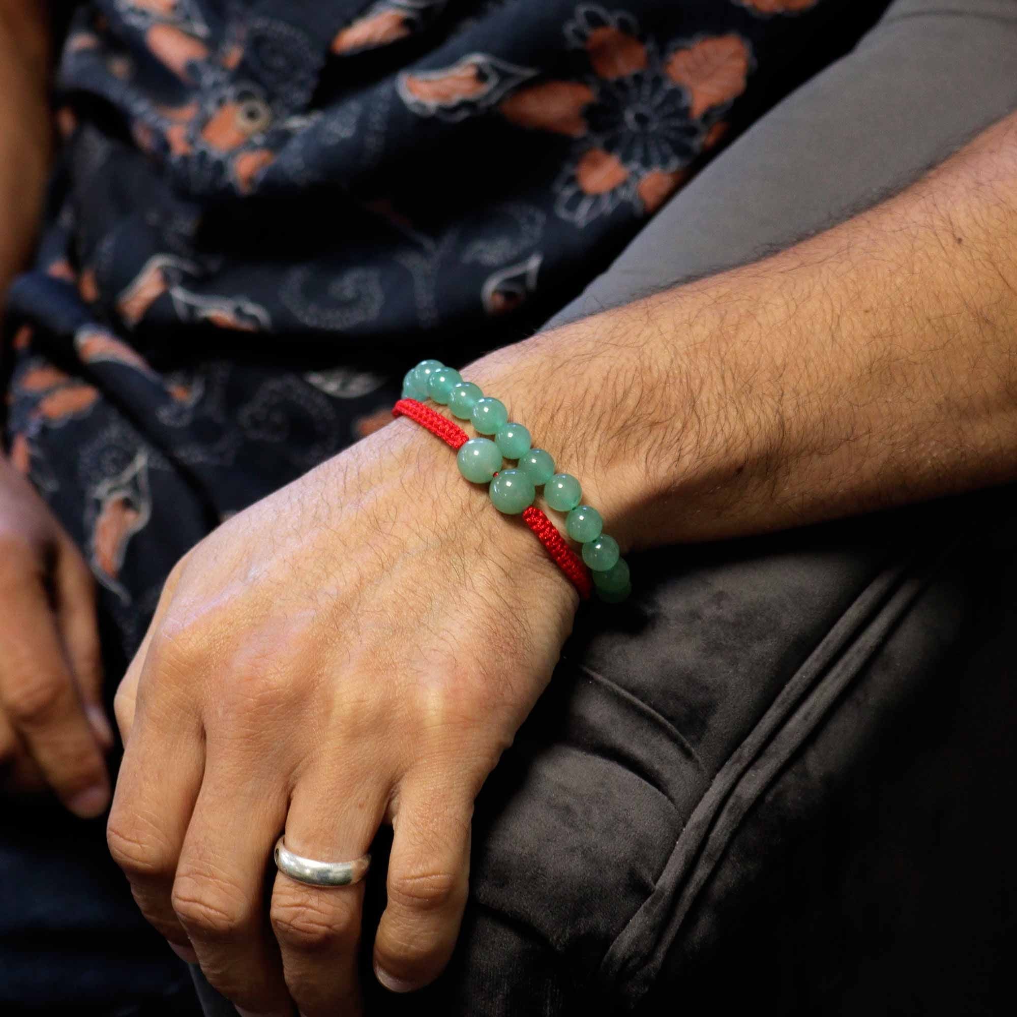 Jade Double Power Bracelet | Gemstone String Bracelet | Velora