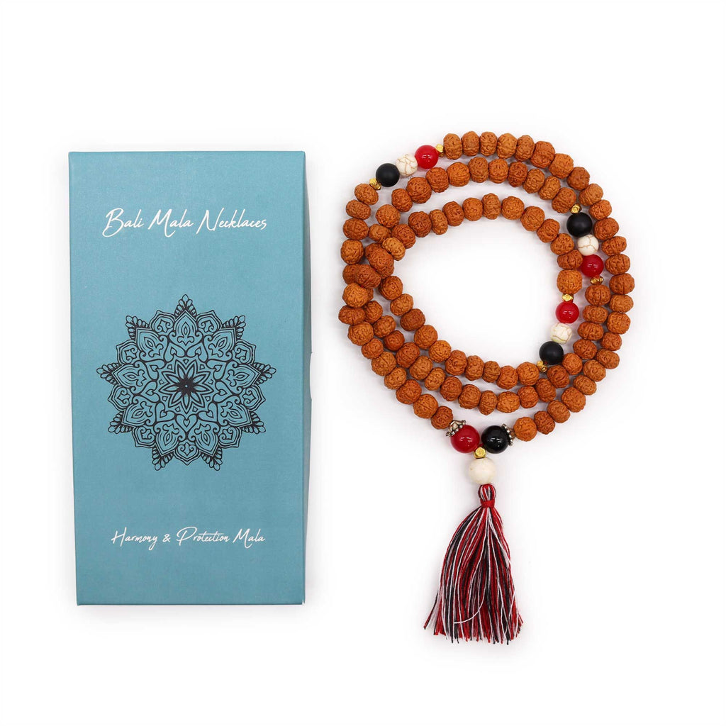 Harmony & Protection Bali Mala Necklace | Handcrafted Spiritual Jewellery | Velora
